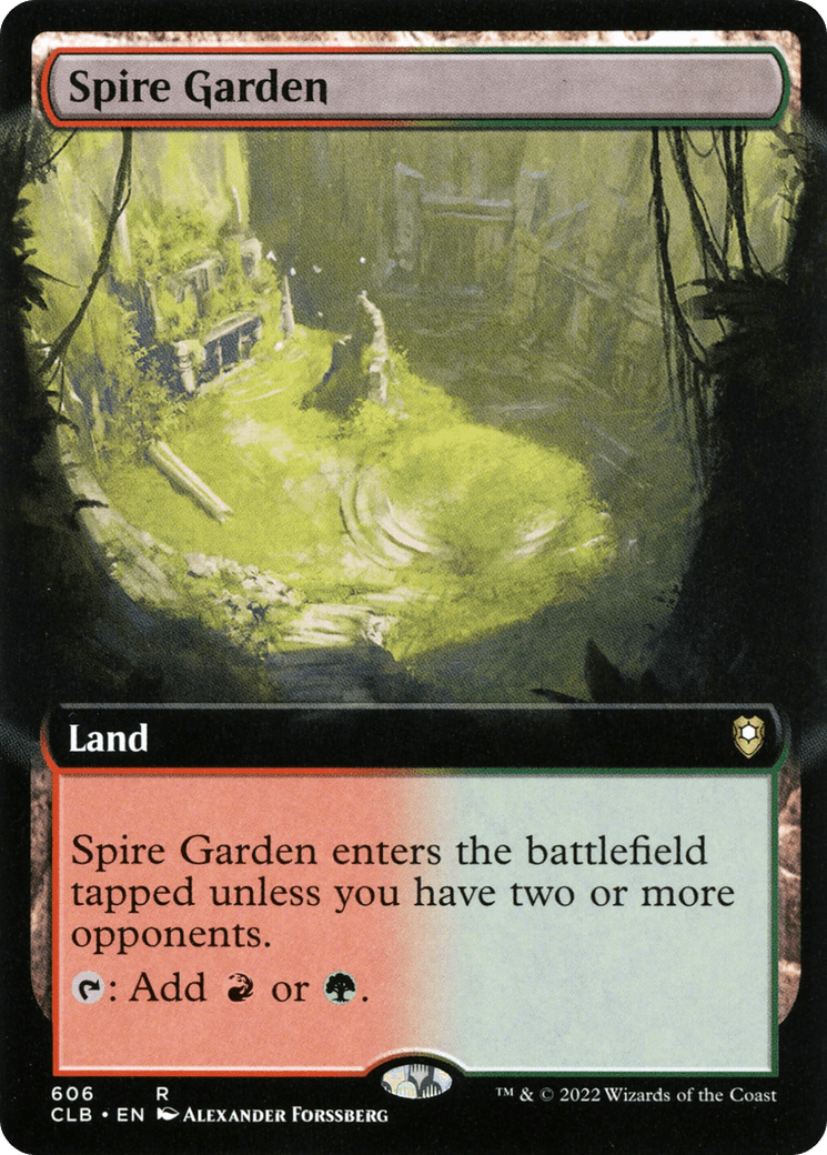 Spire Garden (Extended Art) [Commander Legends: Battle for Baldur's Gate] Foil