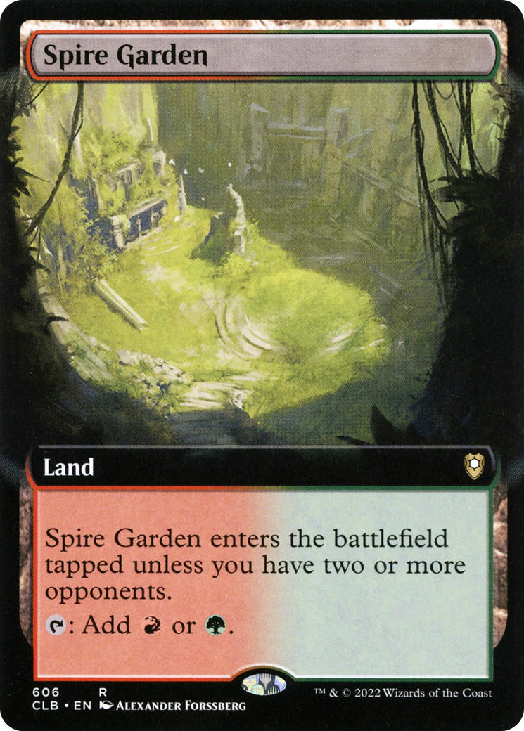 Spire Garden (Extended Art) [Commander Legends: Battle for Baldur's Gate] Foil