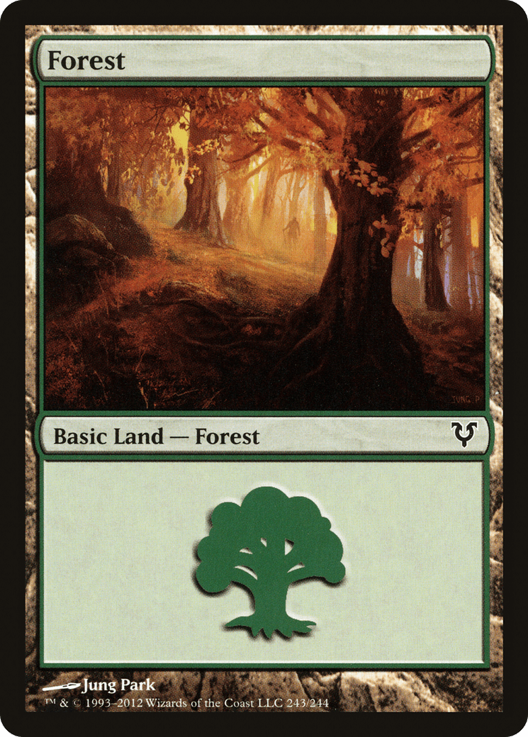 Forest (243) [Avacyn Restored] Foil