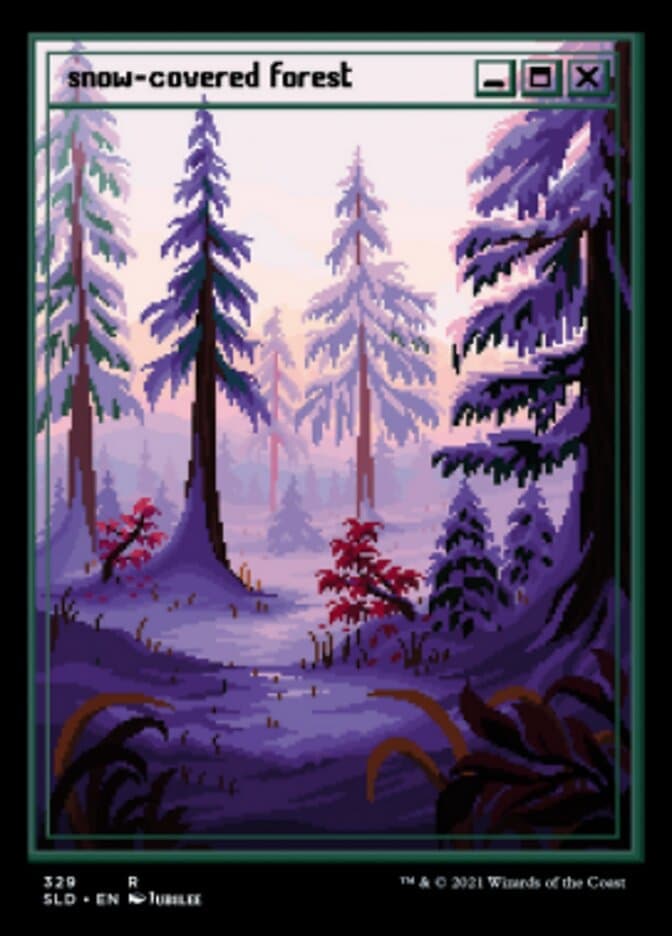 Snow-Covered Forest (329) [Secret Lair Drop Series] Foil