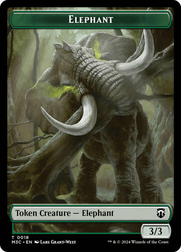 Elephant (TM3C-018) - Modern Horizons 3 Commander Tokens Foil