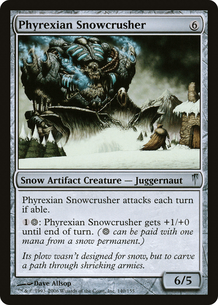 Phyrexian Snowcrusher [Coldsnap] Foil