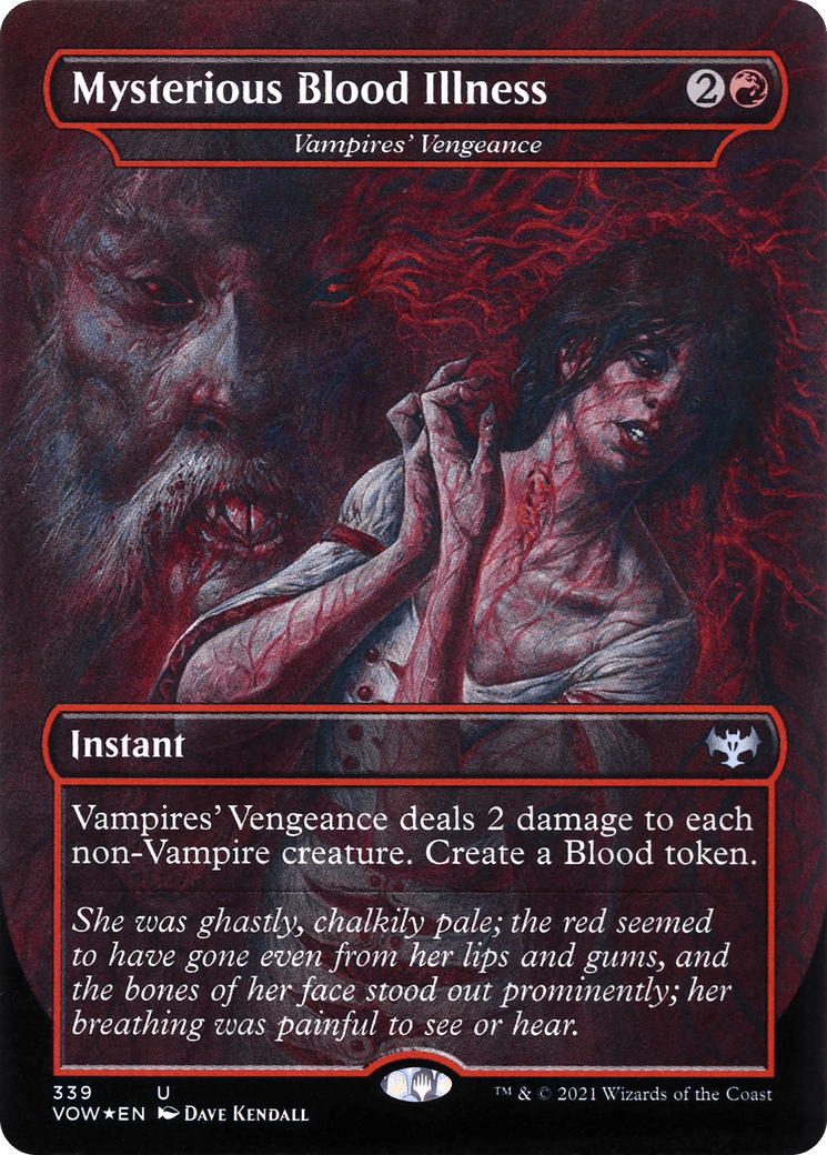 Vampires' Vengeance - Mysterious Blood Illness [Innistrad: Crimson Vow] Foil