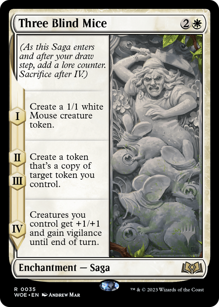Three Blind Mice (Promo Pack) [Wilds of Eldraine Promos] Foil