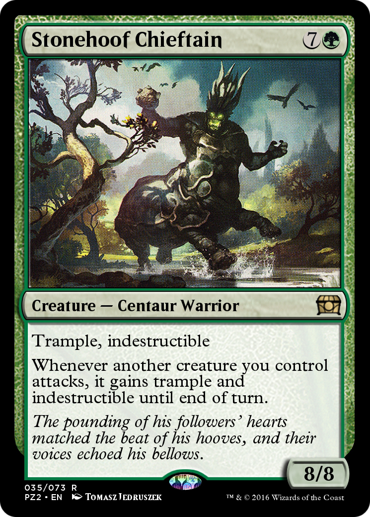 Stonehoof Chieftain (PZ2-035) - Treasure Chest Foil