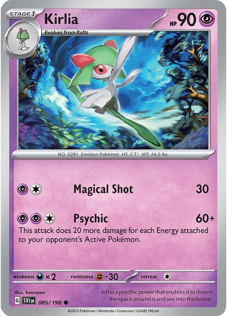 Kirlia 085/198 - SV01 Scarlet & Violet Base Set Reverse Holofoil