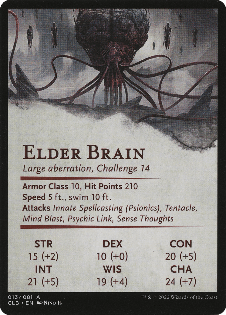 Elder Brain // Elder Brain (ACLB-013) - Battle for Baldur's Gate Art Series (Borderless)