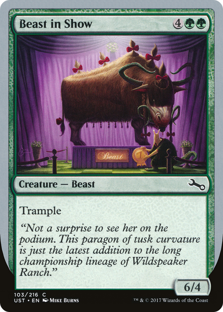 Beast in Show ("Not a surprise...") [Unstable] Foil