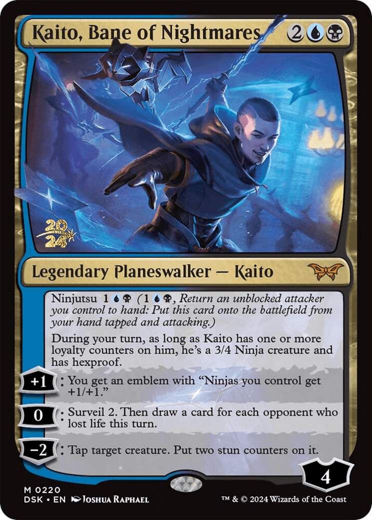Kaito, Bane of Nightmares [Duskmourn: House of Horror Prerelease Promos]