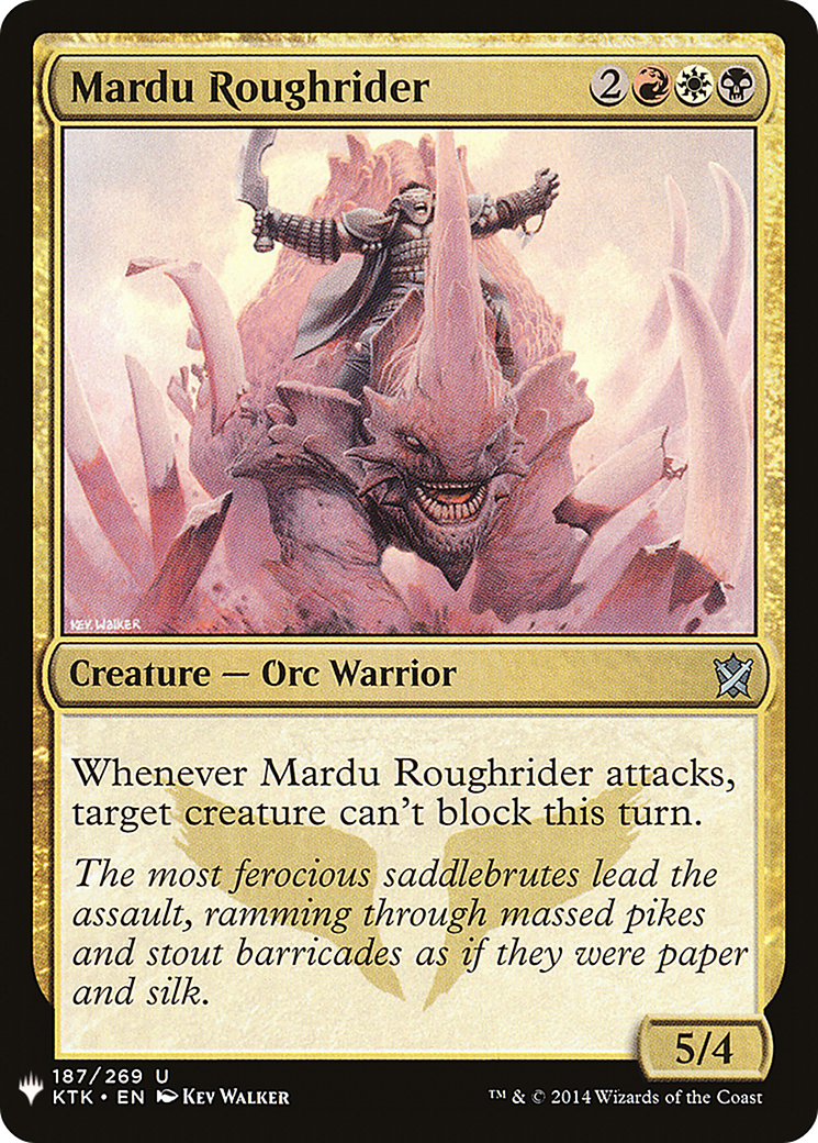Mardu Roughrider |  (KTK-187) [The List]