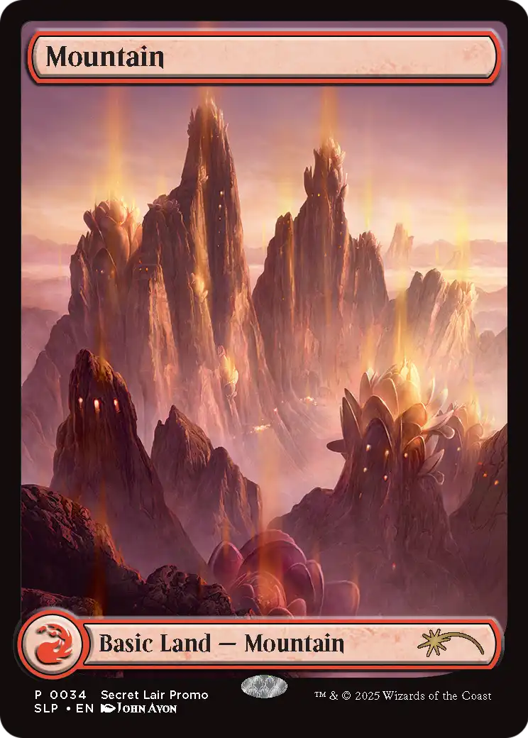 Mountain (0034) |  Foil (034) [Secret Lair Showdown]