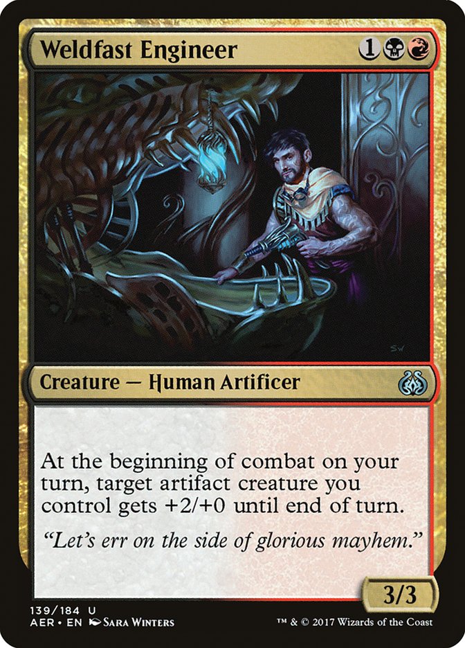 Weldfast Engineer 139/184 (Aether Revolt)  - Foil