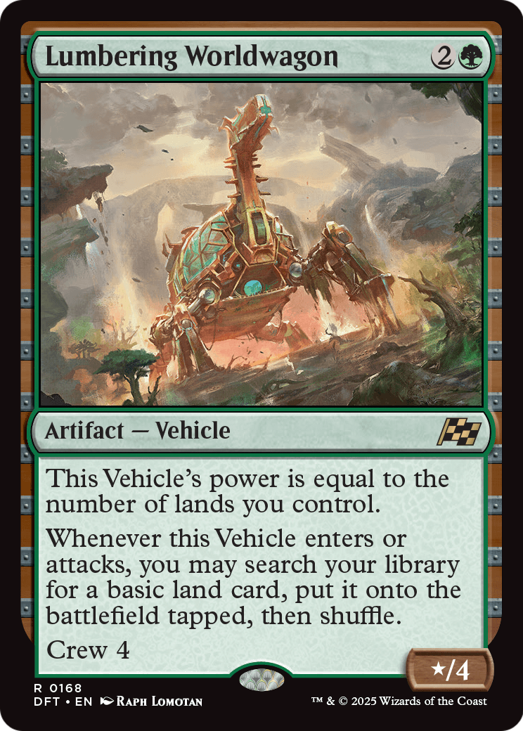 Lumbering Worldwagon |  Foil (168) [Aetherdrift]