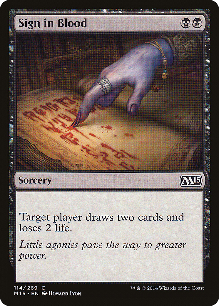 Sign in Blood [Magic 2015] Foil
