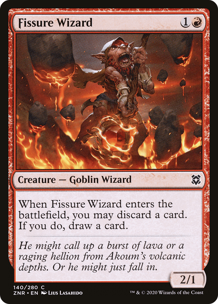 Fissure Wizard [Zendikar Rising] Foil