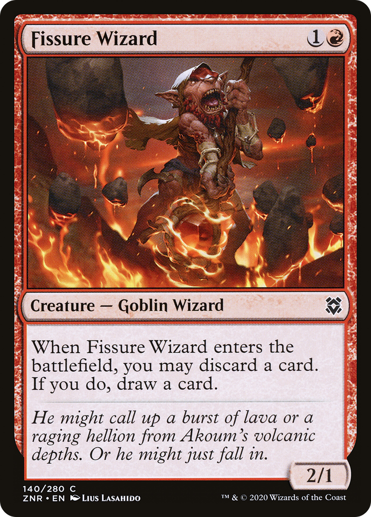 Fissure Wizard [Zendikar Rising] Foil