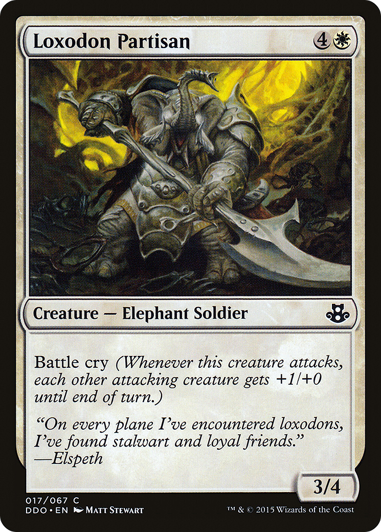 Loxodon Partisan [Duel Decks: Elspeth vs. Kiora]