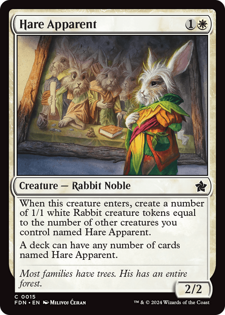 Hare Apparent (FDN-015) - Foundations Foil