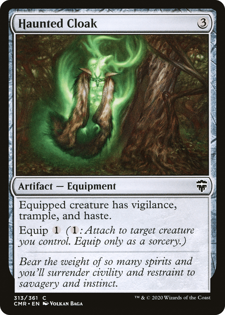 Haunted Cloak (313) [Commander Legends] Foil