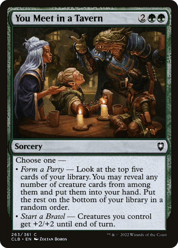 You Meet in a Tavern [Commander Legends: Battle for Baldur's Gate] Foil
