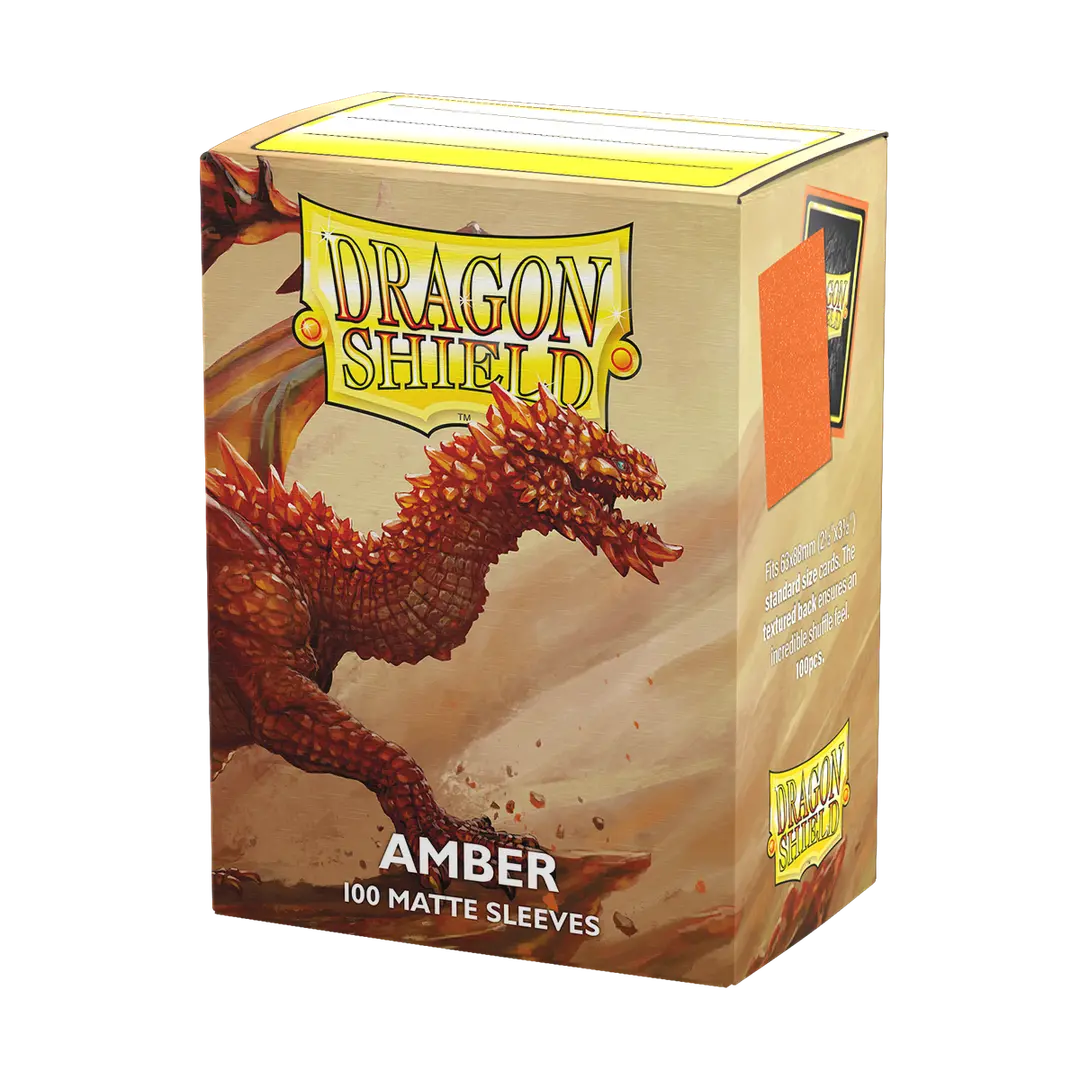 Dragon Shield | Standard Size Sleeves | 100ct | Sparkling Amber