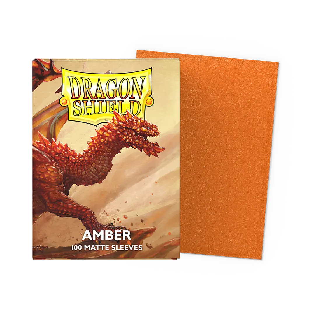 Dragon Shield | Standard Size Sleeves | 100ct | Sparkling Amber