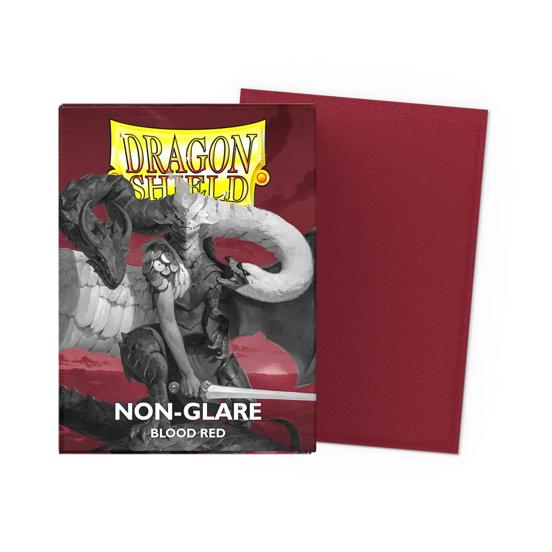 Dragon Shield | Standard Size Sleeves | 100ct | Non-Glare | Blood Red (Matte)