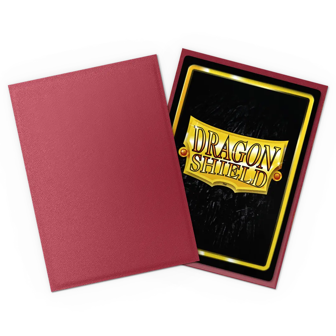 Dragon Shield | Standard Size Sleeves | 100ct | Non-Glare | Blood Red (Matte)