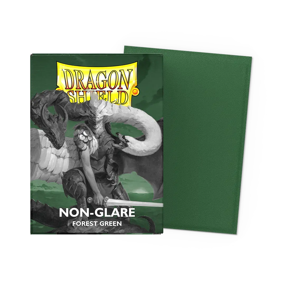 Dragon Shield | Standard Size Sleeves | 100ct | Non-Glare | Forest Green (Matte)