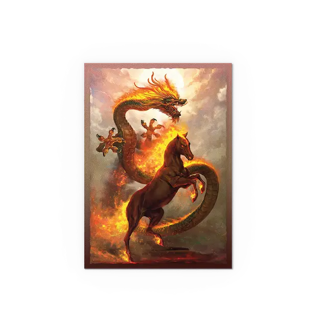 Dragon Shield | Standard Size Sleeves | 100ct | Year Of The Fire Horse 2026 (Art Dual Matte)