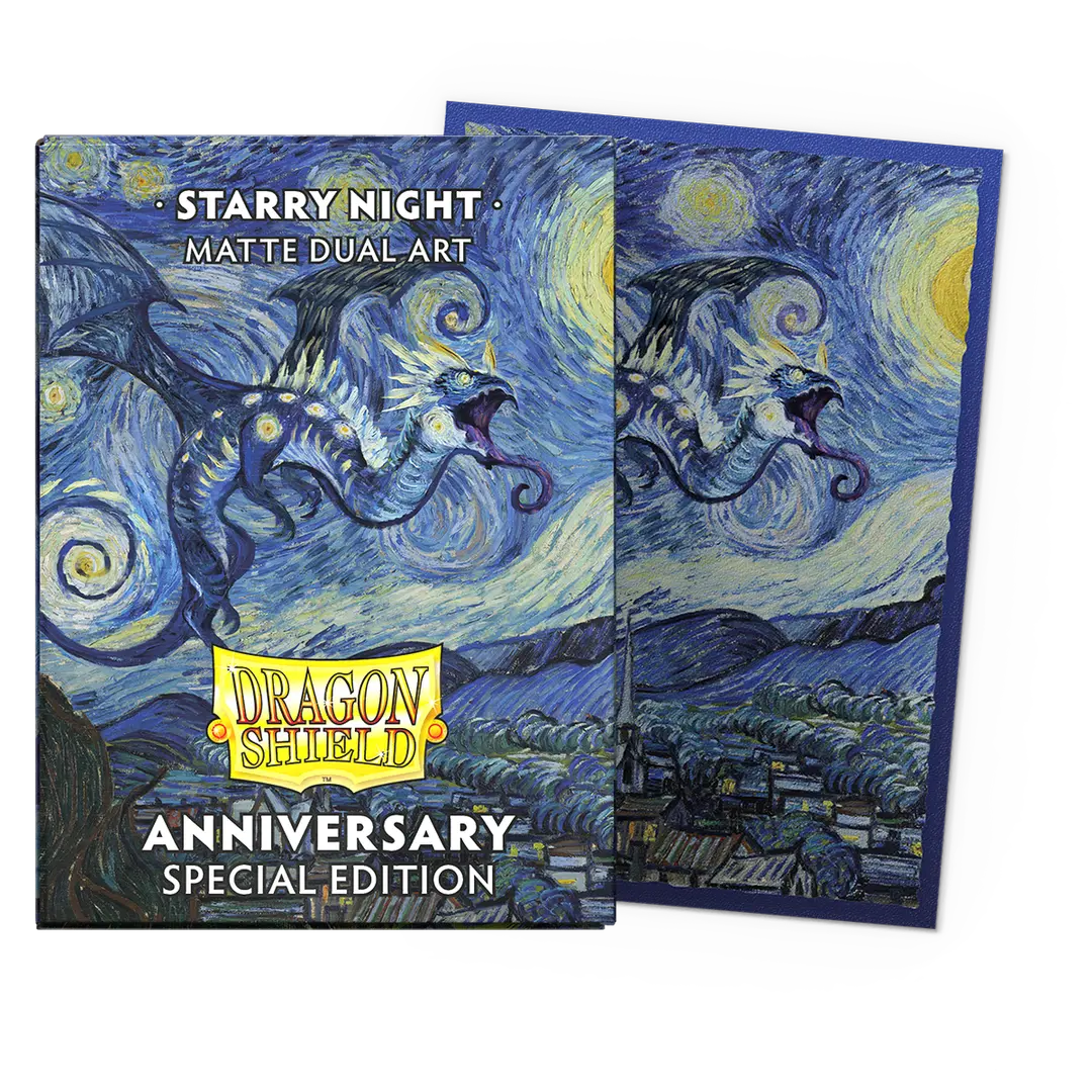 Dragon Shield | Standard Size Sleeves | 100ct | Starry Night: 25th Anniversary Edition (Art Dual Matte)
