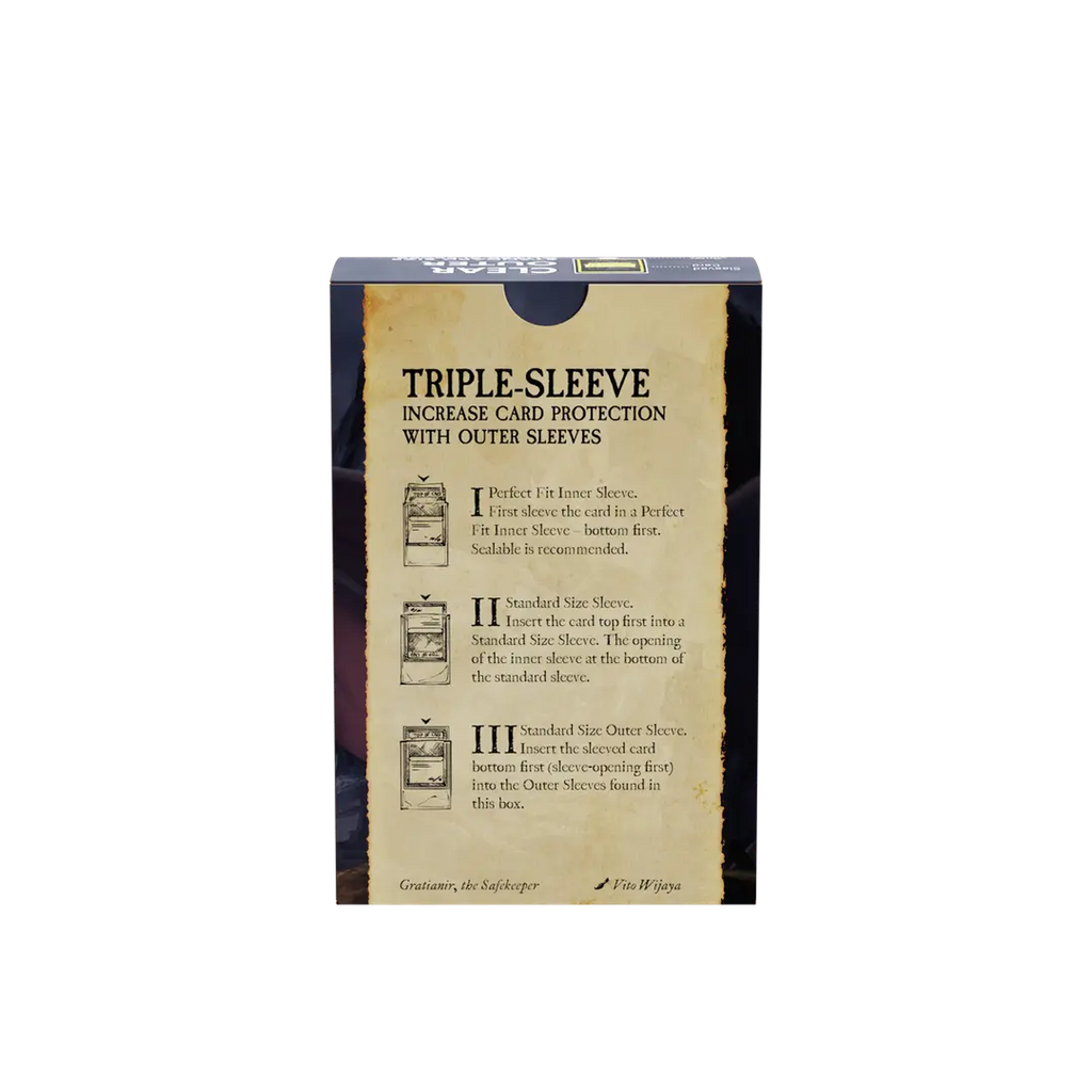 Dragon Shield | Outer Sleeves | 100ct | Clear (Matte)