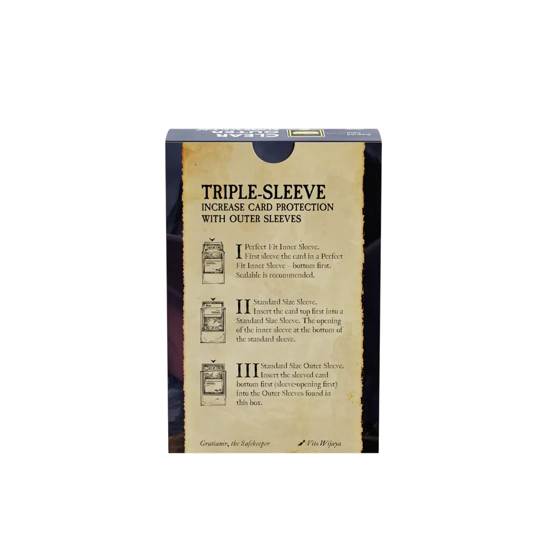 Dragon Shield | Outer Sleeves | 100ct | Clear (Matte)