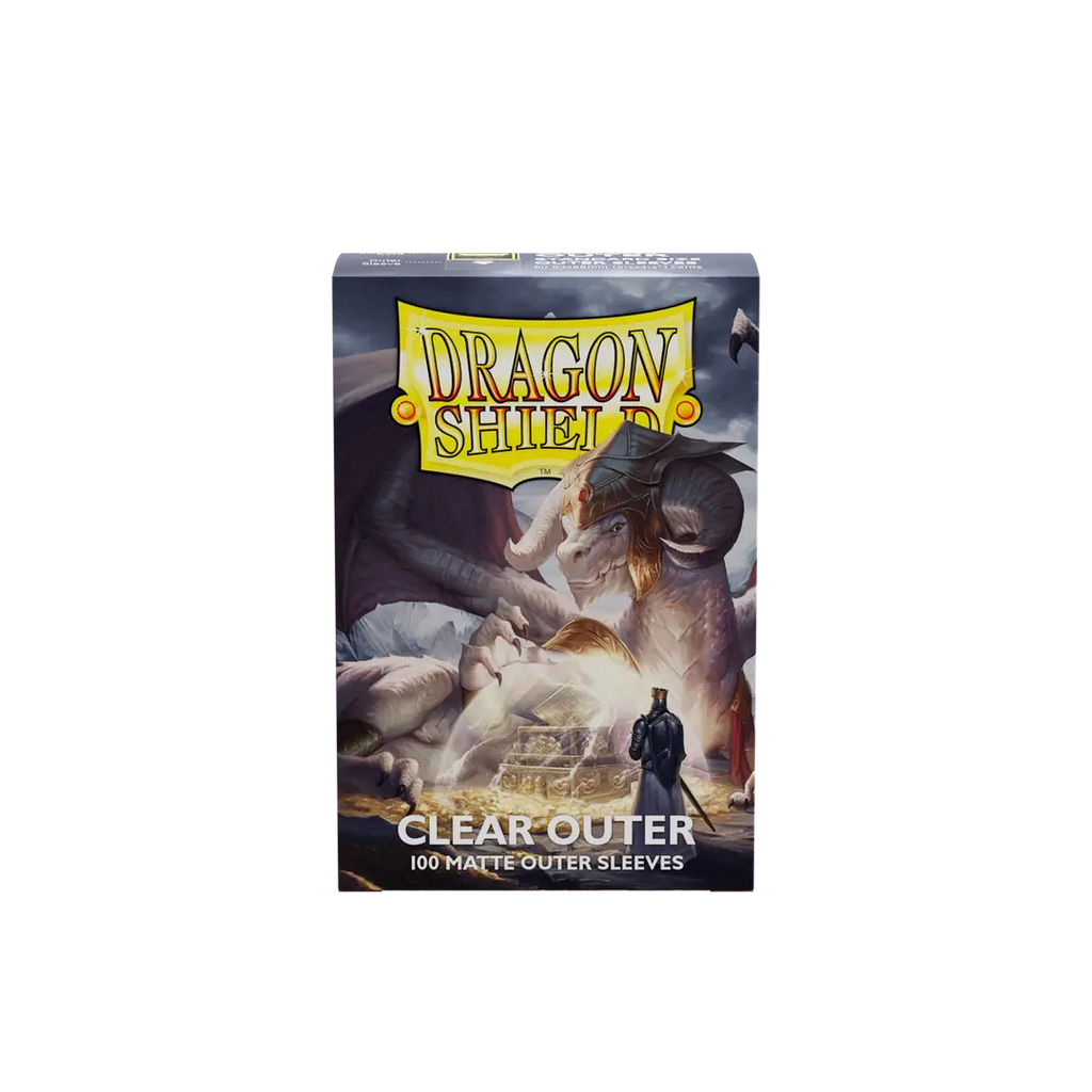 Dragon Shield | Outer Sleeves | 100ct | Clear (Matte)