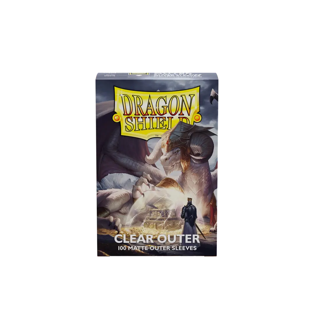 Dragon Shield | Outer Sleeves | 100ct | Clear (Matte)