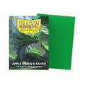 Dragon Shield | Standard Size Sleeves | 100ct | Apple Green & Silver (Dual Matte)