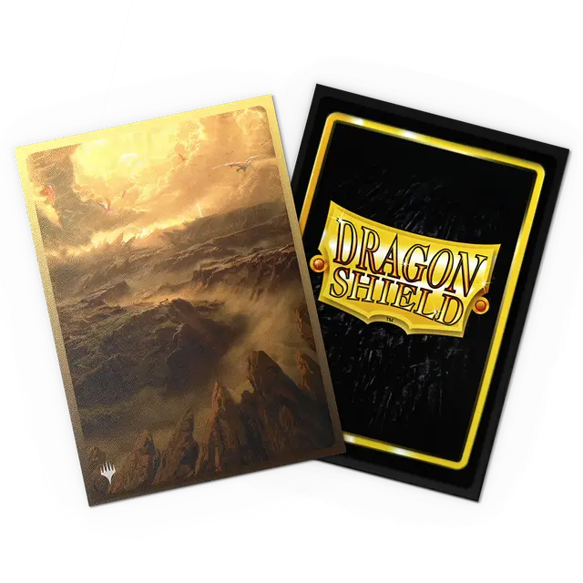 Dragon Shield | Standard Size Sleeves | 100ct | MTG Landfall Series | Arid Mesa (Art Dual Matte)