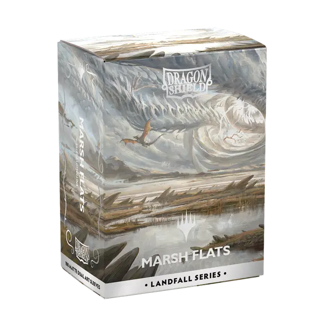 Dragon Shield | Standard Size Sleeves | 100ct | MTG Landfall Series | Marsh Flats (Art Dual Matte)