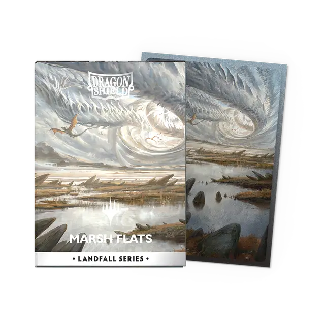 Dragon Shield | Standard Size Sleeves | 100ct | MTG Landfall Series | Marsh Flats (Art Dual Matte)