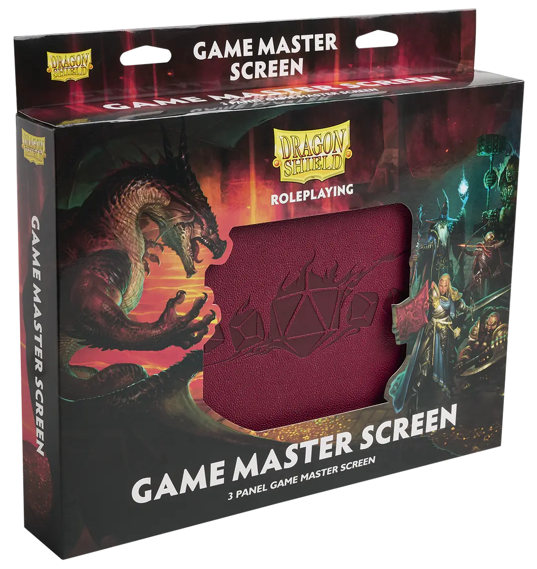 Dragon Shield | Game Master Screen | Blood Red