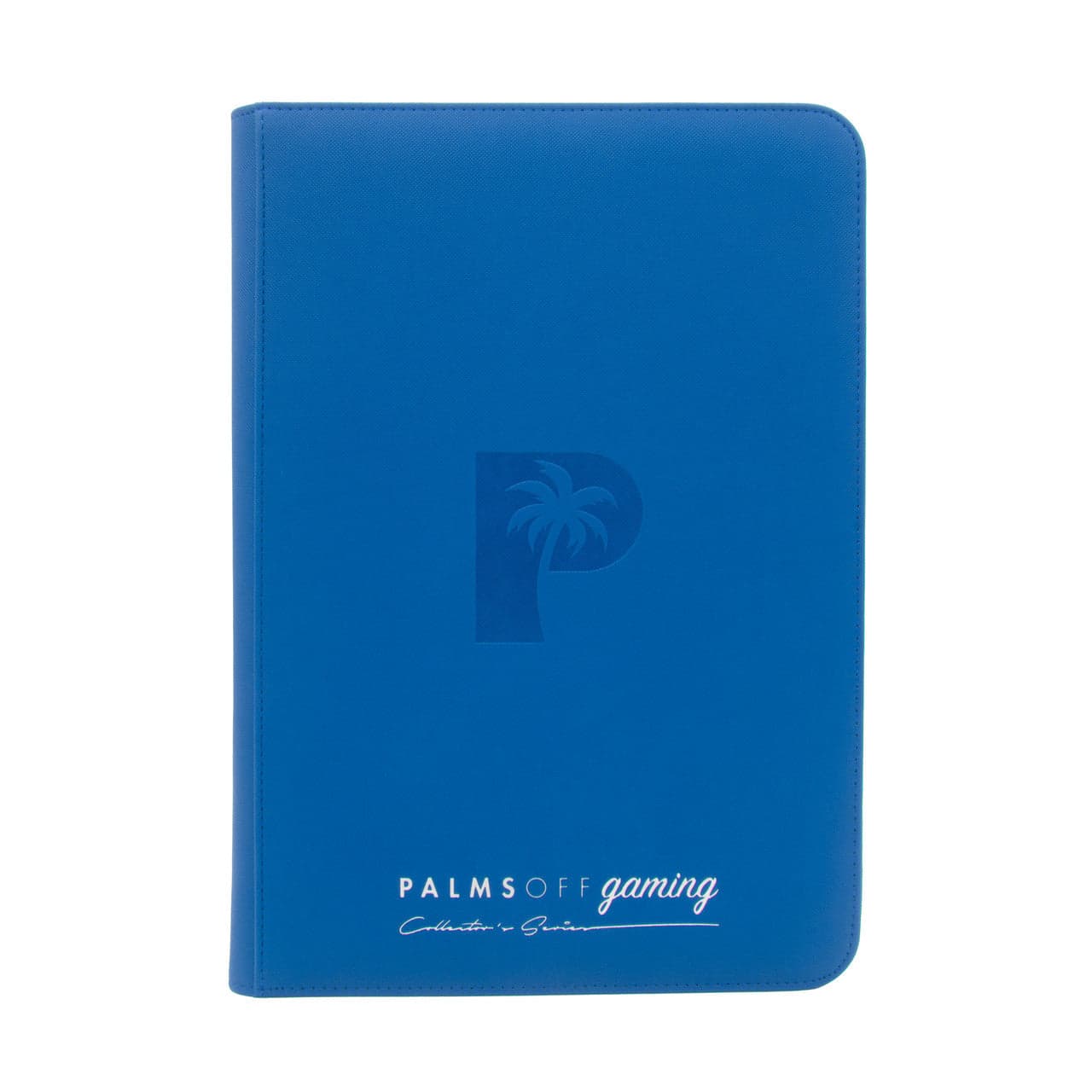 Palms Off | Collector's Series | Clear Top Loader Zip Binder | Blue