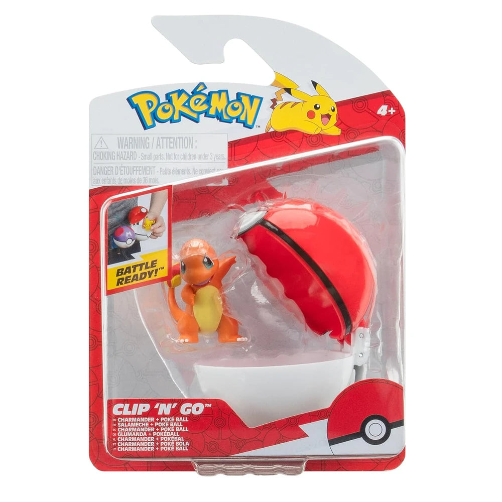 Pokemon Battle Figures | Clip 'n' Go | Charmander & Poké Ball