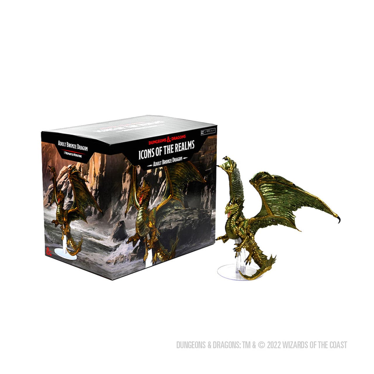 D&D Icons Of The Realms |  Adult Bronze Dragon (Pre-painted)