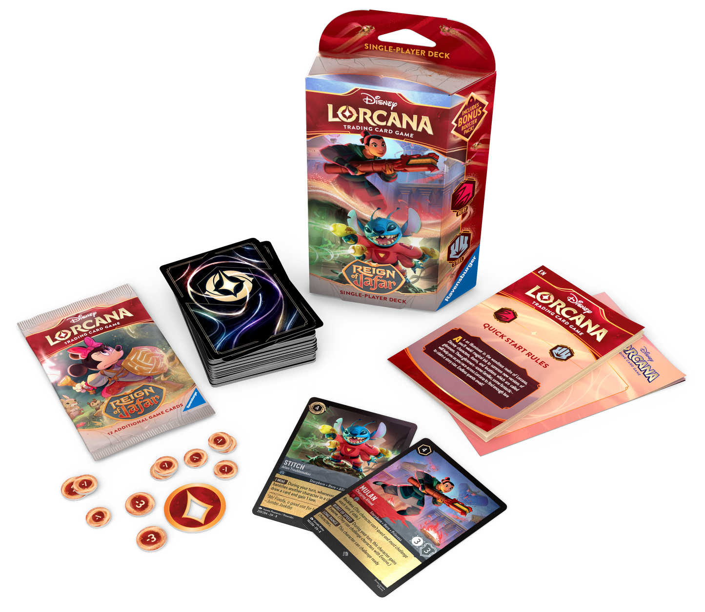 Disney Lorcana | Reign of Jafar | Starter Deck - Ruby & Steel
