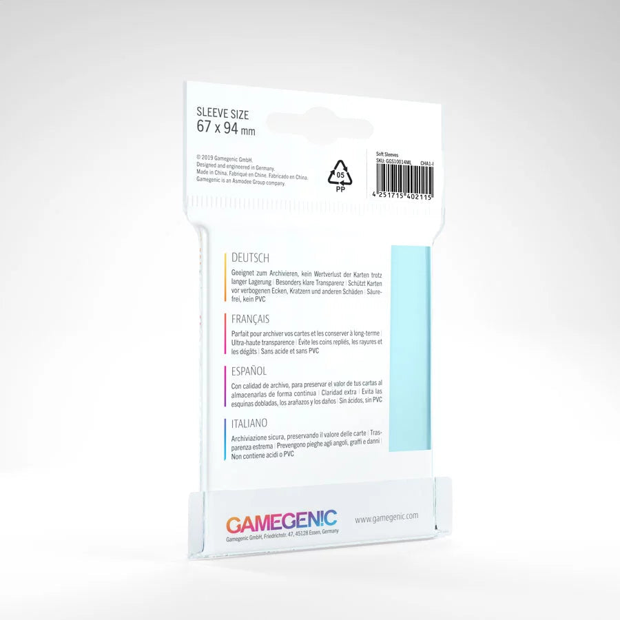 Gamegenic | Soft Card Sleeves (67 x 94mm) - 100ct
