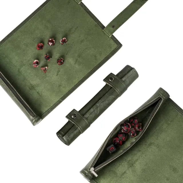 Foldable Dice Mat & Case | Green (A14)
