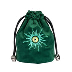 Dice Bag | Flannel Drawstring | Green Demon's Eye (A07)