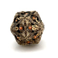 RPG Dice | Hollow Metal | Devil's Eye - Orange Eyes | Single Die (D0255)