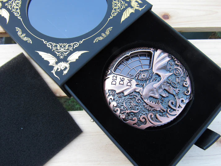 Dice Spinner | Metal | Dragon Spinner | Antique Copper (D1031)