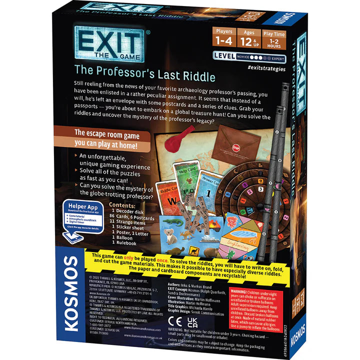 EXIT the Game | The Professor's Last Riddle